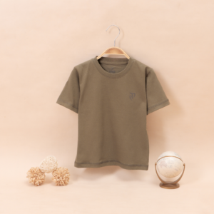 Kaos Anak Pria Plain Dark Olive